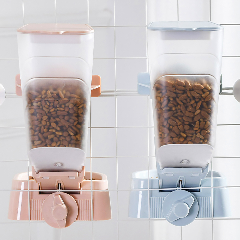 Wholesale Hanging Pet Automatic Feeder Food Dish Small Animal Feeder with Lid