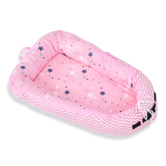 Cápsula para dormir para bebés, tumbona para bebés cómoda y transpirable con mosquitera Nido portátil para bebés