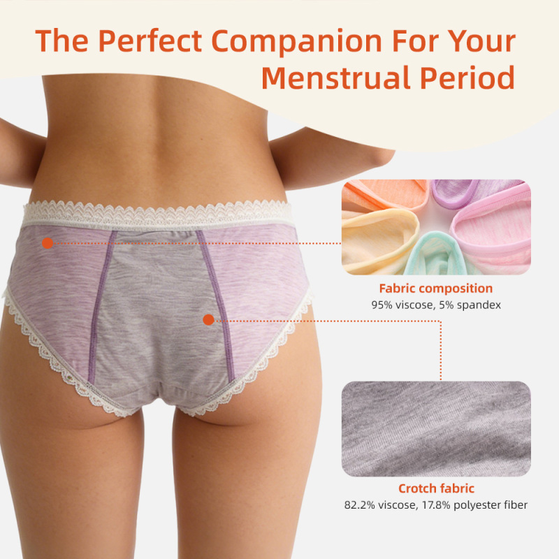 Aidingcare Menstruationsunterwäsche für Frauen, blickdicht über Nacht, auch bei starker Blutung