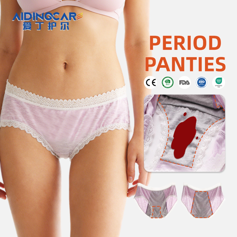 Aidingcare Menstruationsunterwäsche für Frauen, blickdicht über Nacht, auch bei starker Blutung