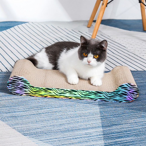 Cat Scratcher Cardboard Reversible Cat Scratching Pad Corrugated Scratching Bed