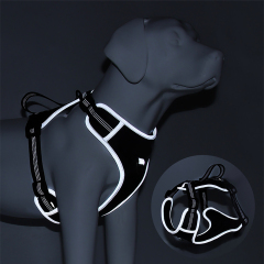 Wholesale Reflective Oxford Adjustable No Pull Dog Harness Reflective Vest Harness