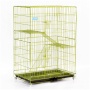 Wholesale Pet Supplies Multifunction 3 Floors Nano-coating Finish Cat Cage Thick 4 Tier Large Stackable Outdoor Cat Cage