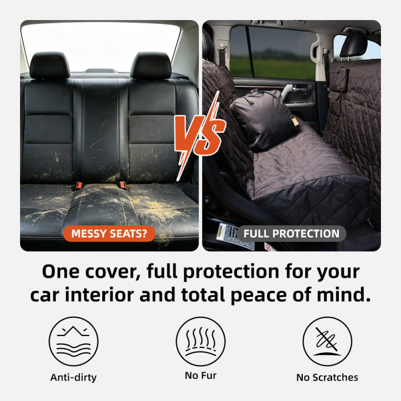 Wholesale Waterproof Back Seat Cover Protector Heavy Duty Nonslip Pet Backseat Cover for Dogs