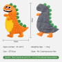 Wholesale Pet Product Dog Snuffle Mat Dinosaurs Series Food Hiding Dog Mat Interactive Snuffle Mat