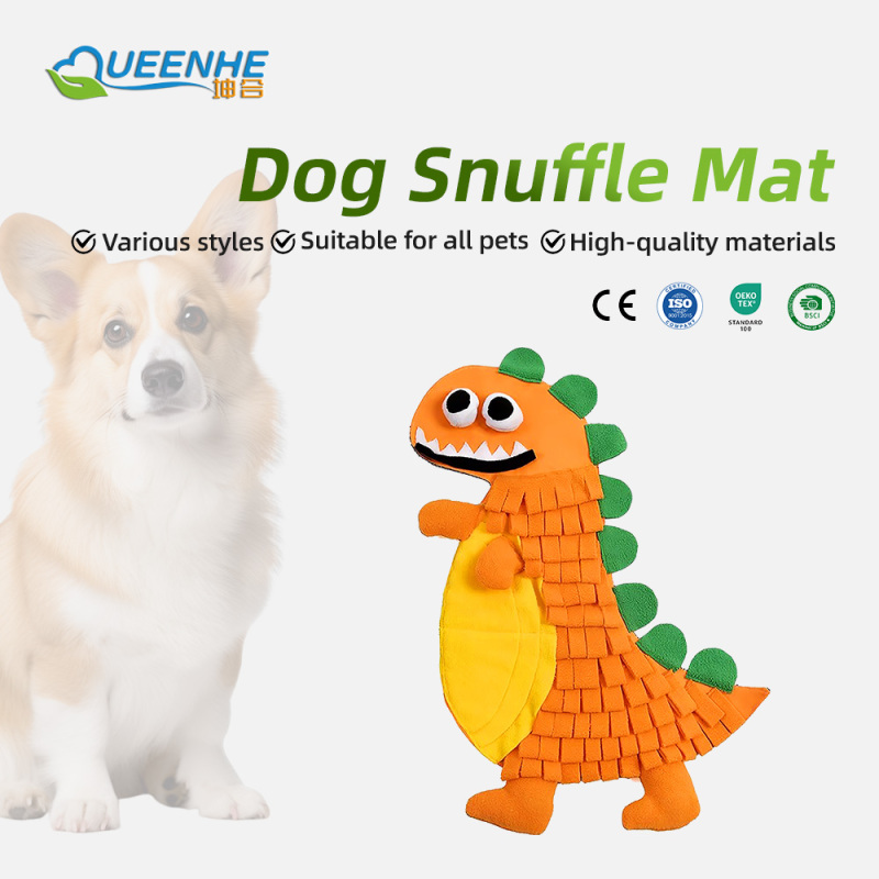 Wholesale Pet Product Dog Snuffle Mat Dinosaurs Series Food Hiding Dog Mat Interactive Snuffle Mat