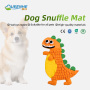 Wholesale Pet Product Dog Snuffle Mat Dinosaurs Series Food Hiding Dog Mat Interactive Snuffle Mat
