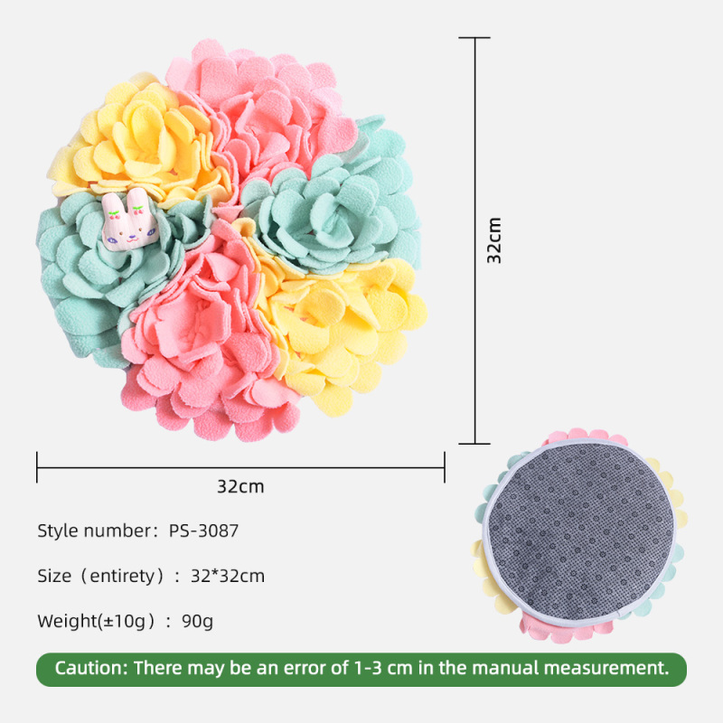 Pet Nose Work Smell Snuffle Mat Training Feeding Foraging Skill Blanket Dog Sniffing Mat