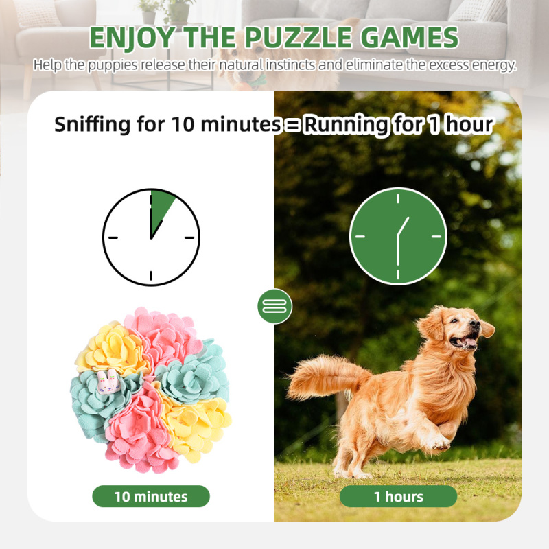 Pet Nose Work Smell Snuffle Mat Training Feeding Foraging Skill Blanket Dog Sniffing Mat