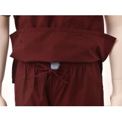 Conjuntos médicos cómodos de manga corta con cuello en V de poliéster/algodón en China