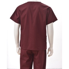 Conjuntos médicos cómodos de manga corta con cuello en V de poliéster/algodón en China