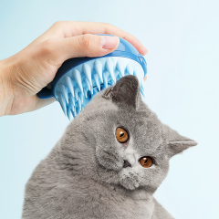 Wholesale Massage Pet Washing Bath Pet Brush Cat Grooming spherical Pet Cleaning Brush