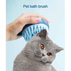 Venta al por mayor, masaje, baño de lavado de mascotas, cepillo para mascotas, aseo para gatos, cepillo de limpieza esférico para mascotas
