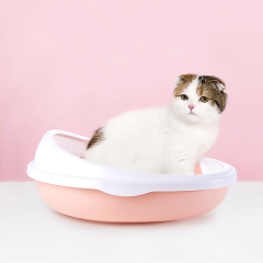 新品 プラスチック製 卵型 防砂 ハイフェンス 猫用トイレ シンプル オープン セミクローズド 引き出し 猫用トイレ スコップ付き