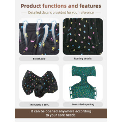 Großhandel Vollständig offene Slips Wiederverwendbare Blasenkontrollhöschen für die Patientenversorgung Inkontinenzunterwäsche Alltagstauglich Beidseitig bedruckt