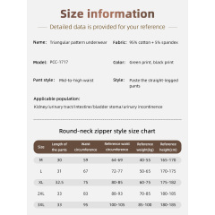 Großhandel Vollständig offene Slips Wiederverwendbare Blasenkontrollhöschen für die Patientenversorgung Inkontinenzunterwäsche Alltagstauglich Beidseitig bedruckt