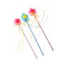 Cat Toys Interactive Cat Wands Teaser Kitten Toys Cat Stick with Balls,Bells and Tassel Having Fun Exercise Playing
