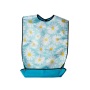 Hot Sell Washable Reusable Waterproof Clothing Protector Adult Bib with Optional Crumb Catcher