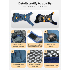 Waschbare Hundewindeln Langlebige Hundewindeln Premium-Hundewindeln für Männer und Frauen