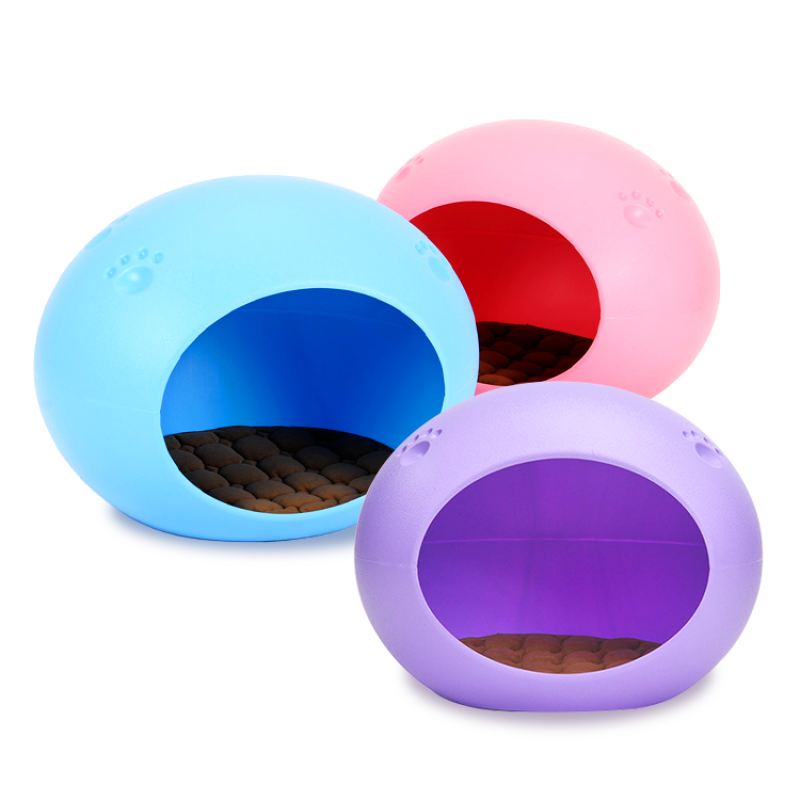 High quality wholesale custom cheap fashion luxury cat cave plastic pet bed
