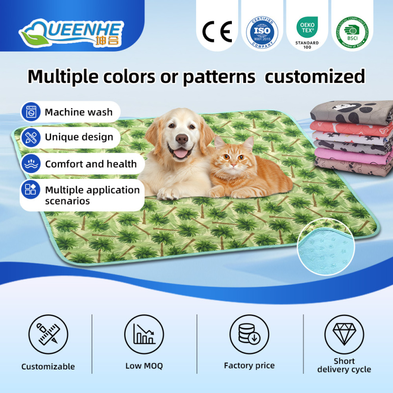Wholesalers Reusable Dog Pad Non-slip PVC Backing Pet Puppy Training Pee Pad for Dogs