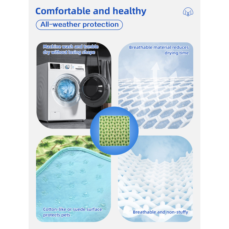 Wholesalers Reusable Dog Pad Non-slip PVC Backing Pet Puppy Training Pee Pad for Dogs