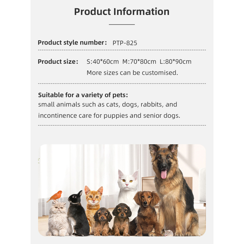 Wholesalers Reusable Dog Pad Non-slip PVC Backing Pet Puppy Training Pee Pad for Dogs