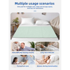 Wholesale Waterproof Incontinence Bed Pads Soft 4-Layer Washable and Reusable Incontinence Bed Adult Underpad