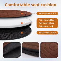 Wholesale Round Swivel Seat Cushion 360 Degrees Portable Rotating for Elderly with Back Pressure Relief and Washable Cover