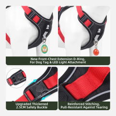 Wholesale Reflective Dog Harnesses Adjustable Breathable Sport Harness With Handle