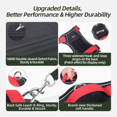 Wholesale Reflective Dog Harnesses Adjustable Breathable Sport Harness With Handle