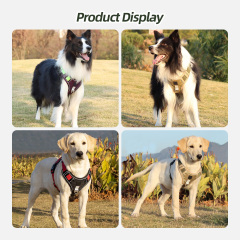 Wholesale Reflective Dog Harnesses Adjustable Breathable Sport Harness With Handle
