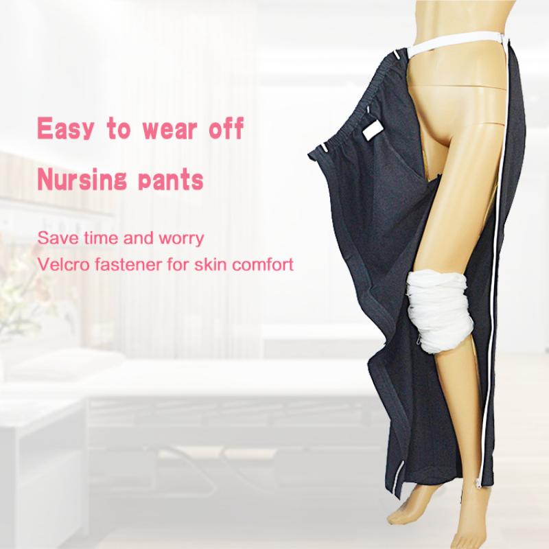 Wholesale Women's Full Opening Nursing Pants Open Crotch Trouser Home Hospital Nursing Incontinence Pants