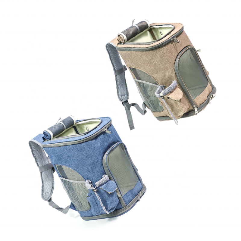 Pet Dog Carrier Backpack Expandable with Breathable Mesh polyester travel backpack Dogs Cats Puppies