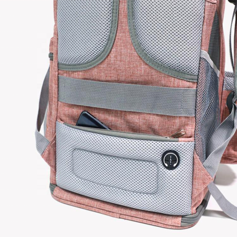 Pet Dog Carrier Backpack Expandable with Breathable Mesh polyester travel backpack Dogs Cats Puppies