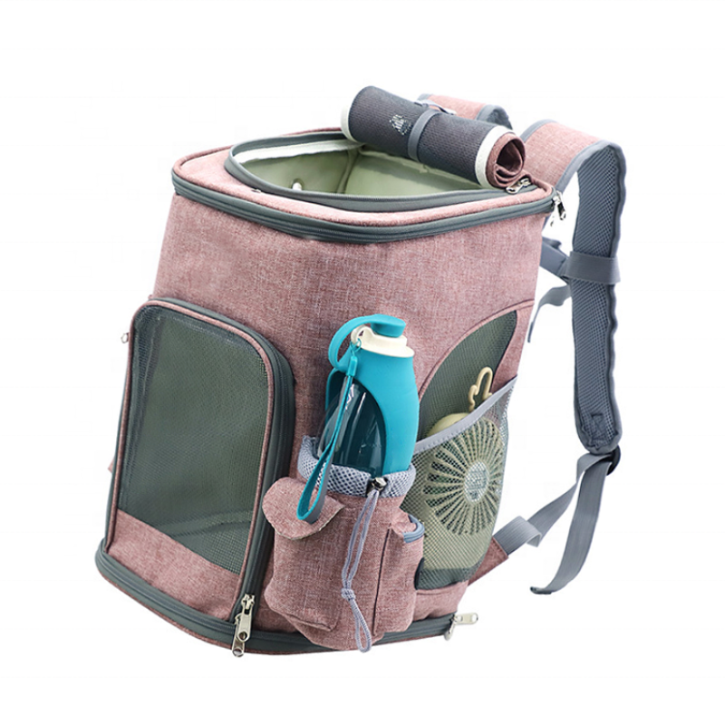 Pet Dog Carrier Backpack Expandable with Breathable Mesh polyester travel backpack Dogs Cats Puppies