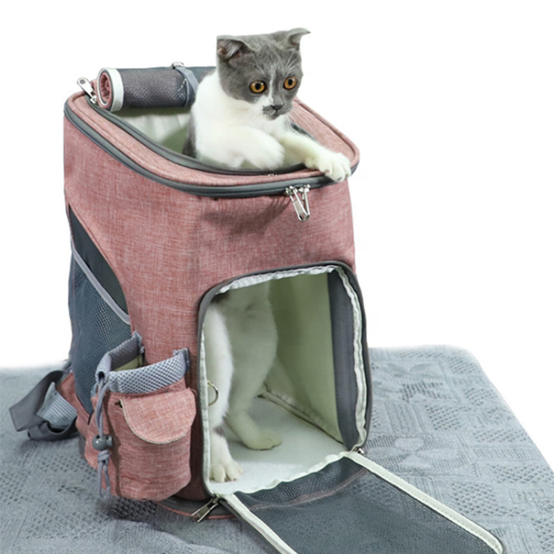 Pet Dog Carrier Backpack Expandable with Breathable Mesh polyester travel backpack Dogs Cats Puppies