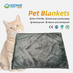 Solid Winter Washable Long Plush 80X55cm Warm Small Animal Sleeping Pet Blanket