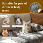Solid Winter Washable Long Plush 80X55cm Warm Small Animal Sleeping Pet Blanket
