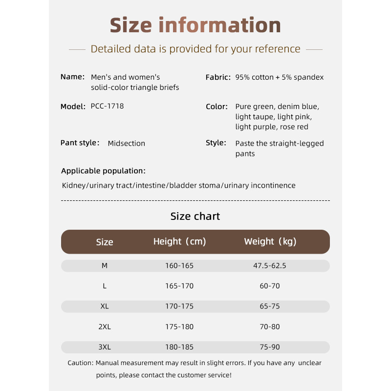 Wholesale Men Patient Care Underwear Reusable Breathable Knitted Bladder Control Fistulation Panties Incontinence Cotton Brief