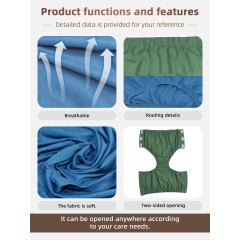Wholesale Men Patient Care Underwear Reusable Breathable Knitted Bladder Control Fistulation Panties Incontinence Cotton Brief