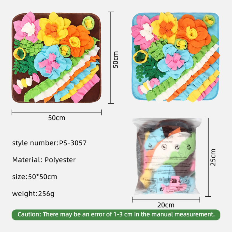 Wholesale Pet Supplies Durable Shaker Fleece Modern Dog Snuffle Mat Washable Eco-Friendly Recyclable Garden-Design Puzzle Toy