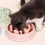 Durable PP Non-Slip Pet Eating Slow Feeder Bowl  Slow  Food Dog Bowl