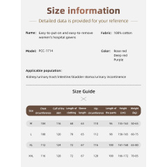 Wholesale Open Crotch Cotton Zipper Patient Gowns Surgery Clothes for Patients Patient Care Uniforms