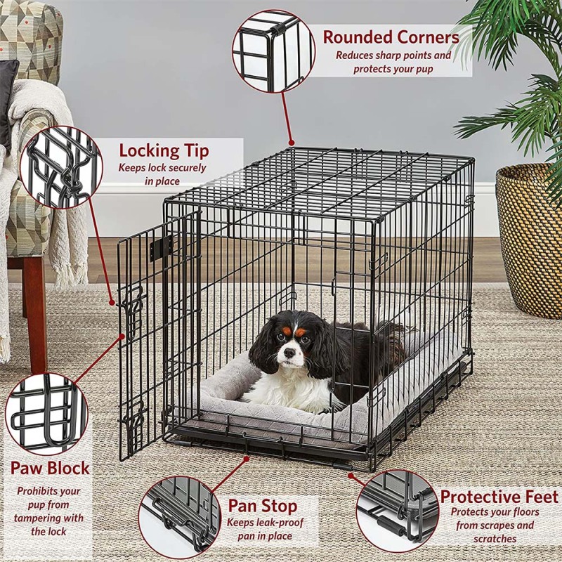 Wholesale Classic Breeding Dog Cage Pets Enhanced Single & Double Door Pet Dog Crate
