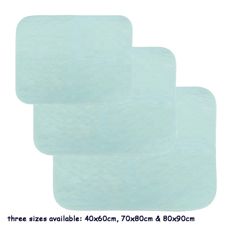 Reusable Household / Hospital Soft Absorbent Bed Mats , Underpads for Incontinence , Washable Bed Pads