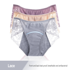 Middle-Waisted Panties Physiological Pants Women's Underpants Cotton Lace Panties Menstrual Panties Ladies