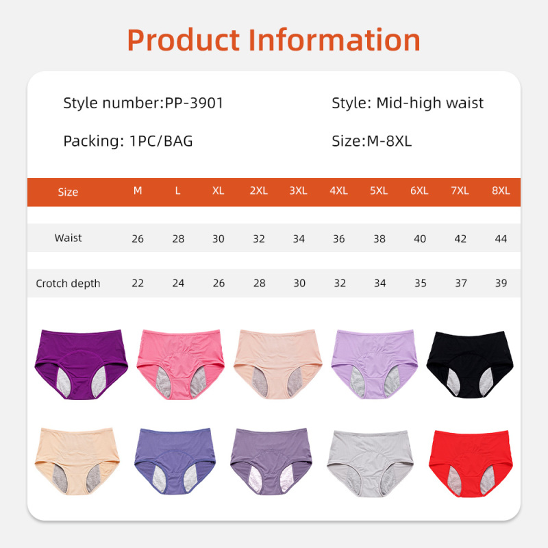 Aidingcare Period Panties for Women Reusable Washable Polyamide and Nylon Menstrual Underwear