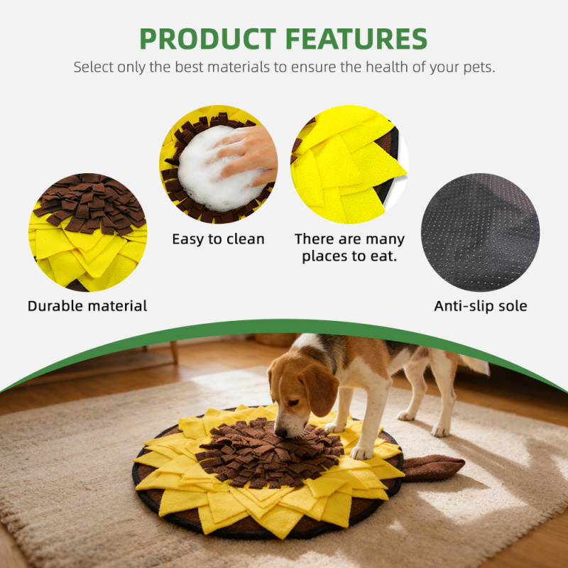 Wholesale Slow Feeding Pet Sniffing Mat Indoor Foraging Dogs Snuffle Mat for Stress Relief