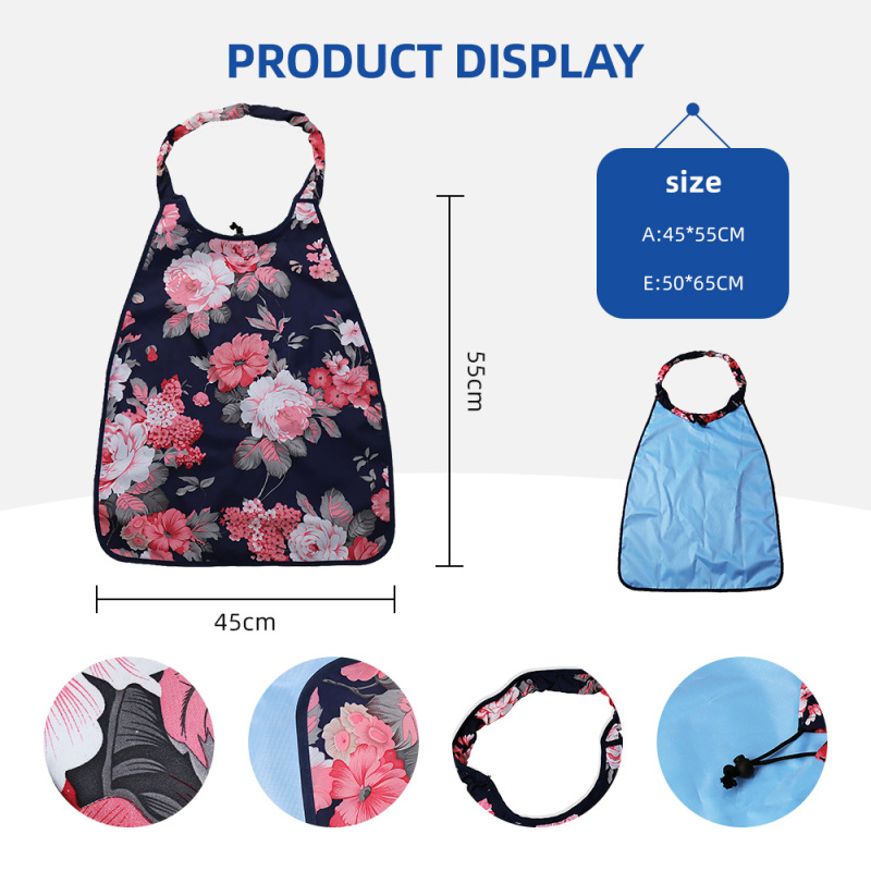 Lätzchen für Erwachsene, wiederverwendbar, wasserdicht, waschbar, Schutz für Esskleidung, verstellbar, robust, langlebig, modisch, latexfrei